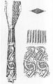 Type II Ringerike decoration on a type K spearhead (WHEELER 1927 P.21)
