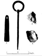 Pin, Whetstone & flints (Edwards & Bryce 1927 fig.12).JPG